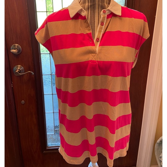 Maeve by Anthropologie sleeveless Pink & Tan Top size Medium - Picture 2 of 10